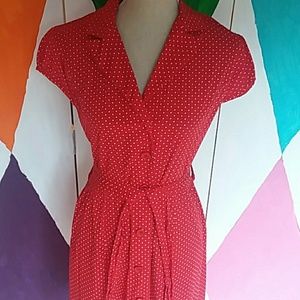 French Atmosphere Polka Dot Dress